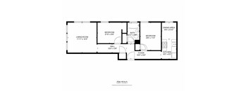a floor plan of a home with a bedroom and a living room