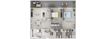 2 Bedroom, 2 Bath