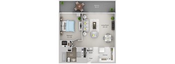 1 Bedroom, 1 Bath