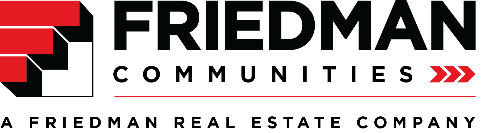 the logo for the freedom communications company with a red arrow