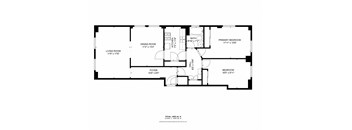 a floor plan of a home showing the bedrooms and baths