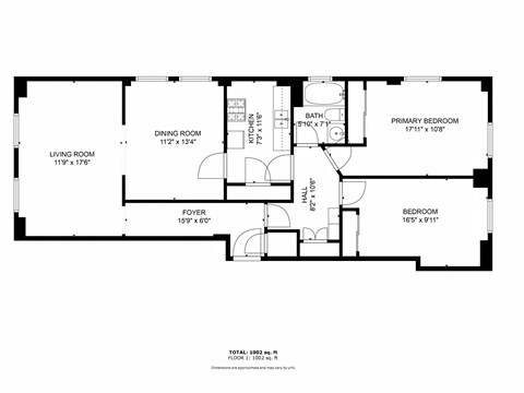 a floor plan of a home showing the bedrooms and baths