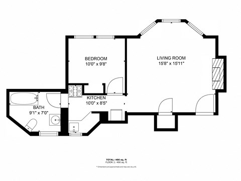 a floor plan of a house with bedrooms and a living room
