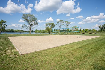 Outdoor sand volleyball court. Large grassy area sur - Photo Gallery 26