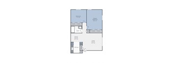 2 Bedroom, 1 Bath