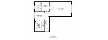 a floor plan of a 1 bedroom floor plan