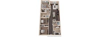 Two bedroom floorplan layout