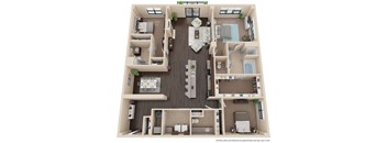 Two bedroom floorplan layout