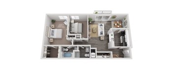 a 2 bedroom192 sqft floor plan  395