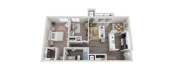a 2 bedroom192 sqft floor plan  1199 square feet