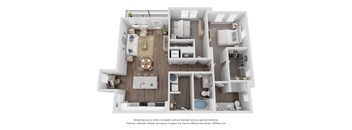 B2 Floorplan 1189 SFT