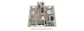 a 1 bedroom floor plan 789 sft