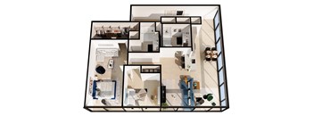 a floor plan of a house