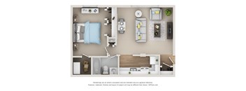 one bedroom townhome floor plan in rochester