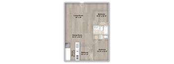 Two bedroom floorplan layout
