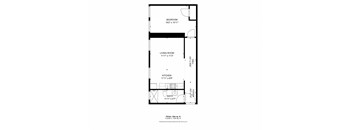 a floor plan of a 1 bedroom floor plan