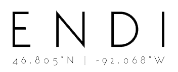 The image displays the word "END" in large letters with coordinates below it.