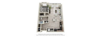a 1 bedroom floor plan  villas at spring creek