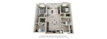 a floor plan of a 1 bedroom192 sq ft