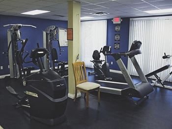 Fitness center at Riverwoods.