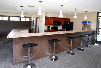 Resident clubhouse with stools - Photo Gallery 4