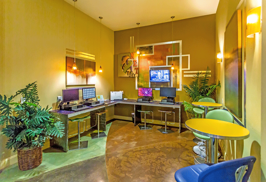 Business Center with computers