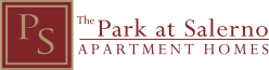 The logo for The Park at Salerno Apartment Homes.