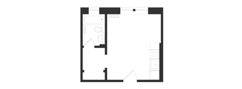 floor plan of a small apartment