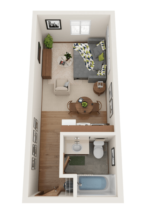 Studio 3D floorplan layout