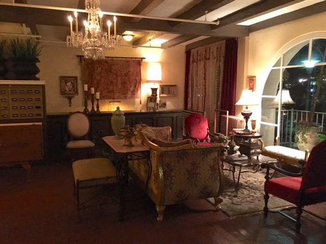 Alto Nido lobby at night