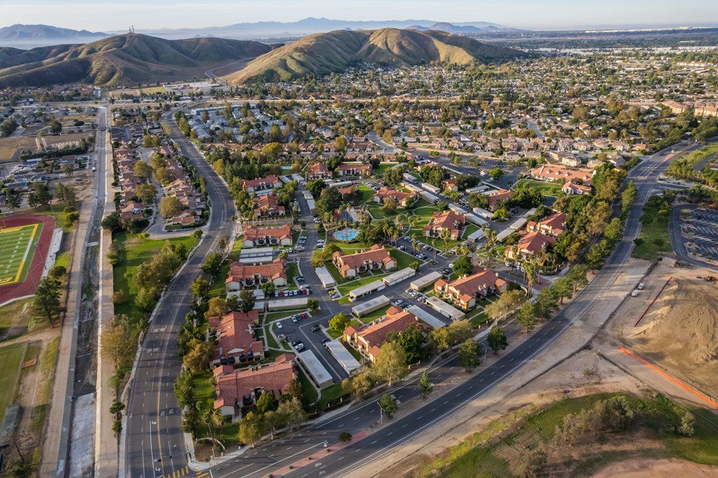 arial view of the acacia park