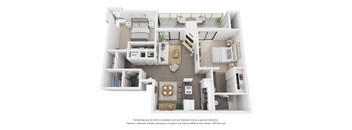 a 1 bedroom floor plan is shown in this image