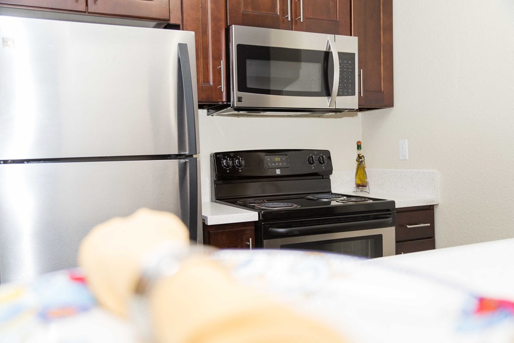kithcen with view of the stove