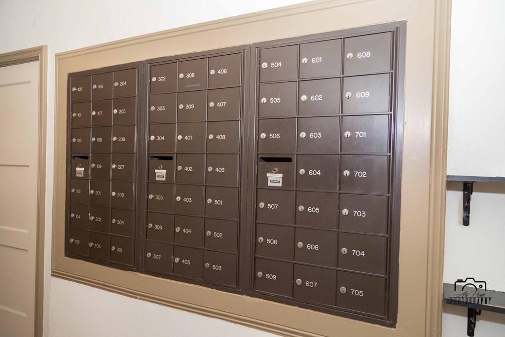 Mailboxes for residents