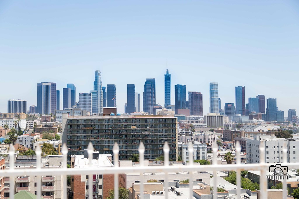 View of neighborhood from roof of Nob Hill