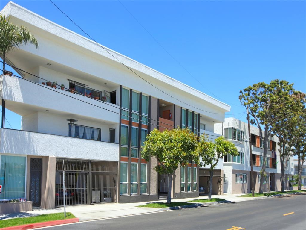 Front from side of street