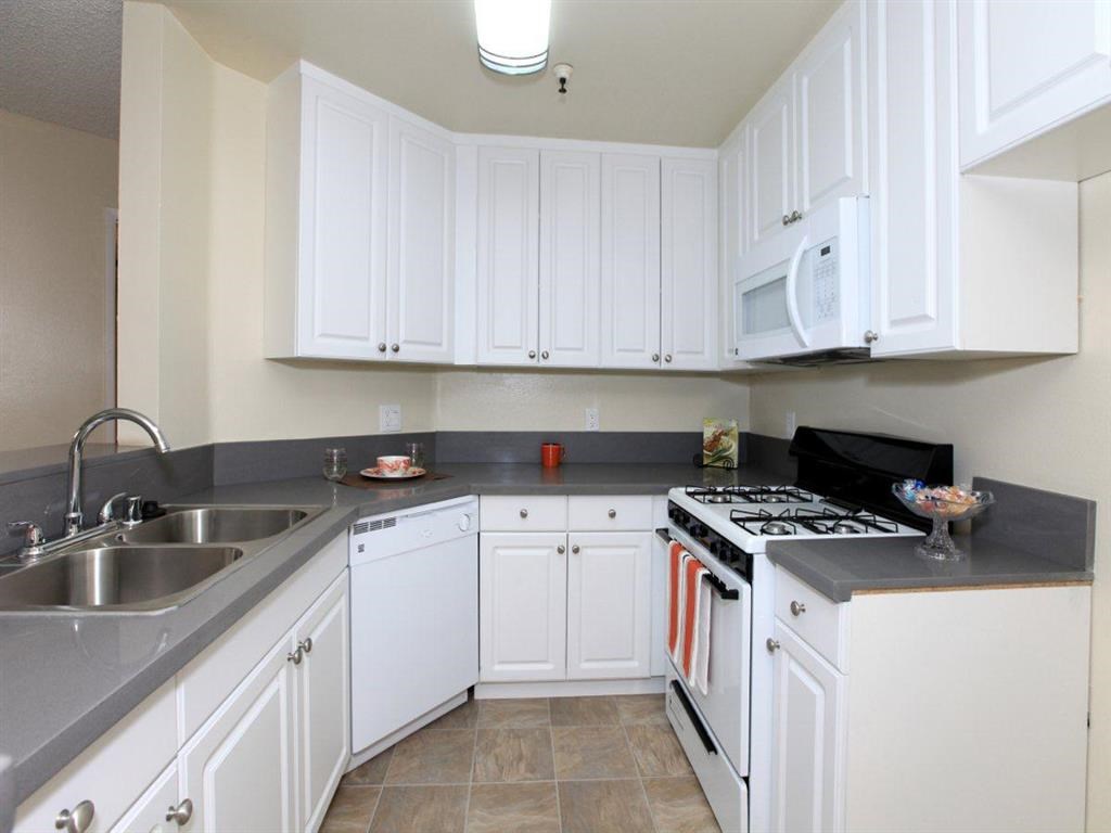 view of kitchen with white cabinets