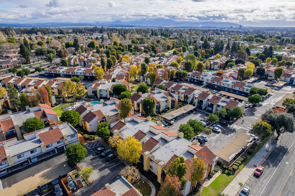 an aerial view of a suburb of melbourne