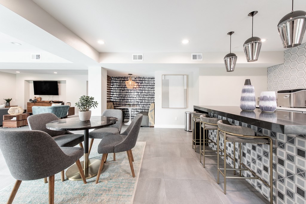 Resident lounge dining area