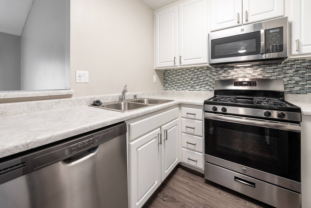 Renovated view of the kitchen