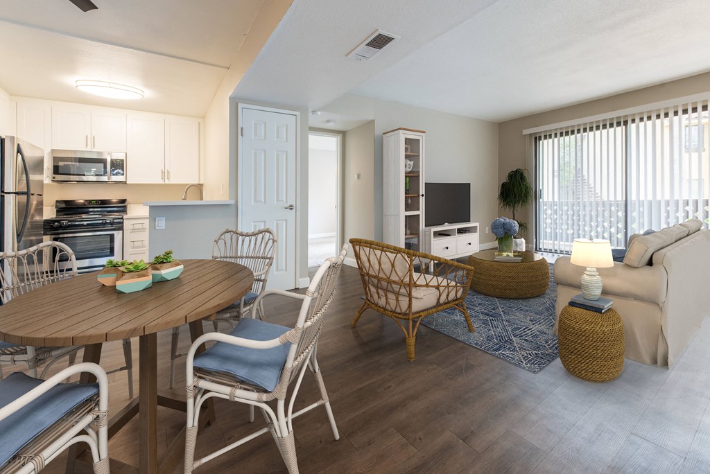 Renovated 2x2 with staged furniture