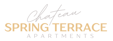 the logo for a spring terrace apartments company