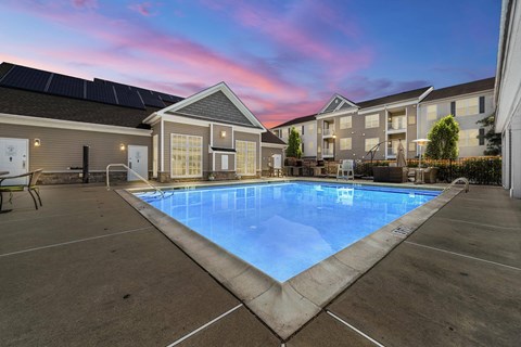 Twilight Pool View at Heritage at Mount Holly, Mount Holly