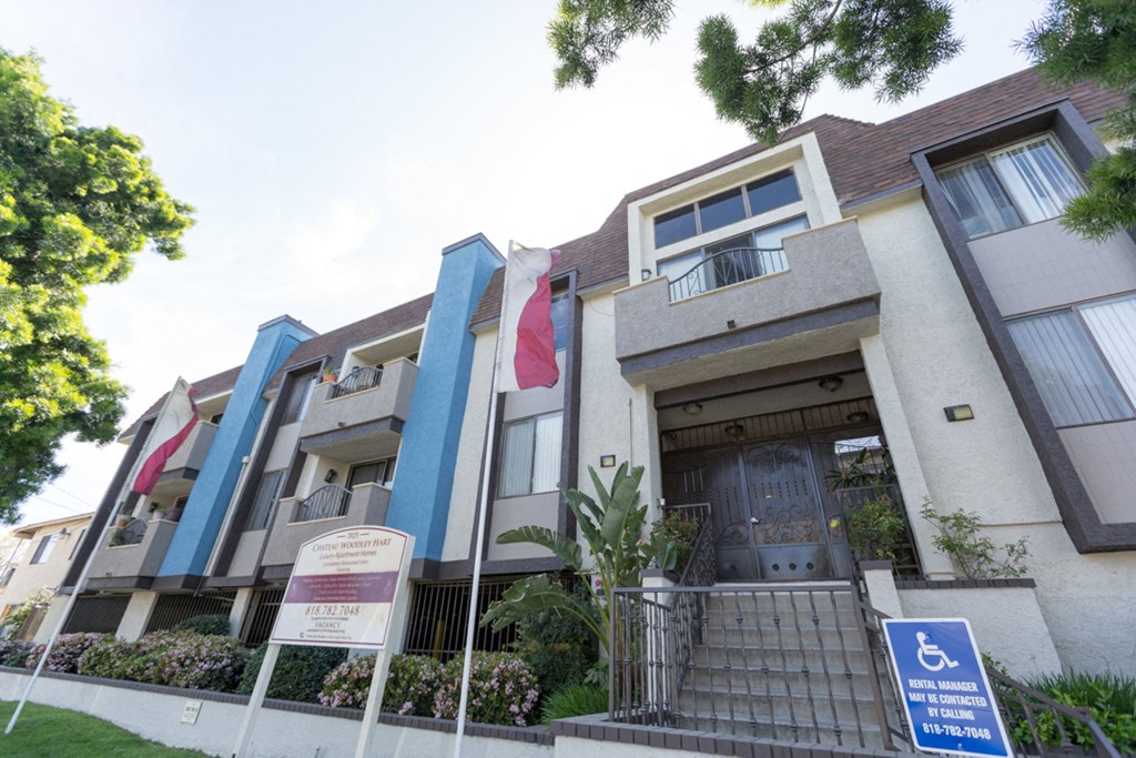Entrance of building