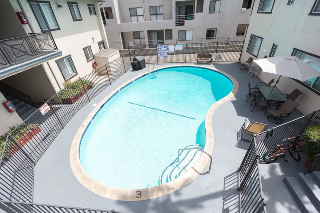 Aerial view of building