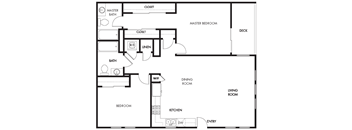 Plan 10 - 2 Bedroom 2 Bath