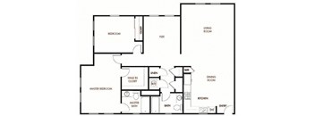 Plan 5 - 2 Bedroom 2 Bath
