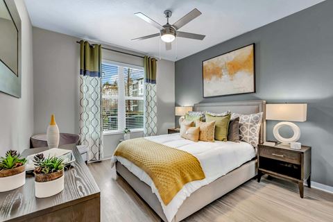 Bedroom With Plenty Of Natural Lights at Pearce at Pavilion Luxury Apartments, Riverview, FL, Florida