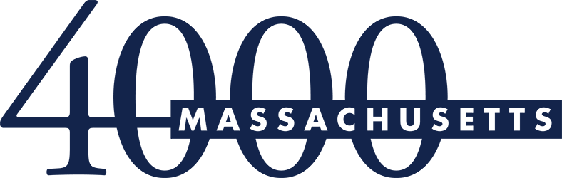 The image shows the text "400 Massachusetts" in a stylized font.
