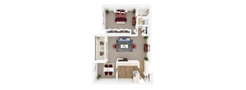 Brighton Village One Bedroom Apartment